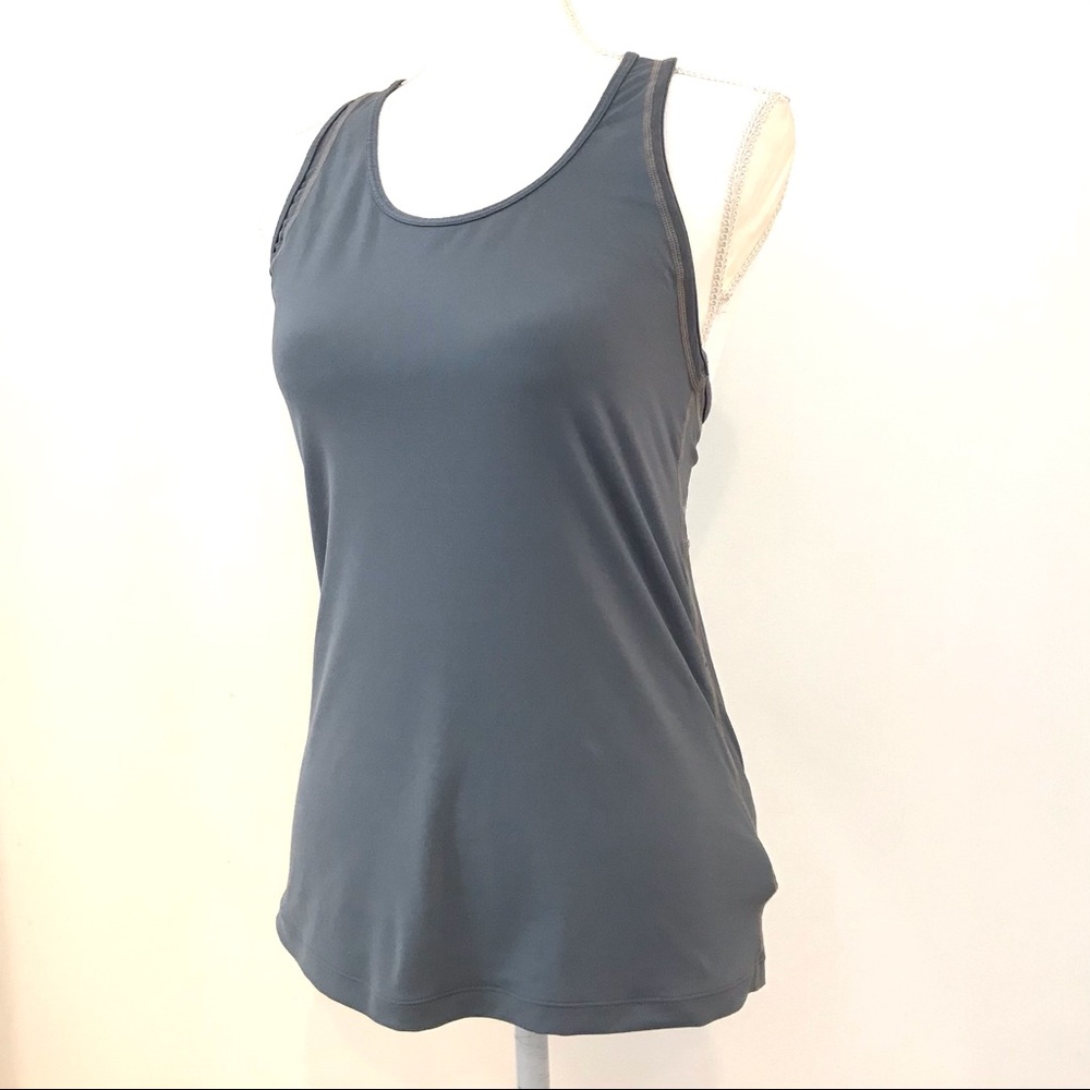 Tank Top Gray with Mesh by Gap Lightweight Small